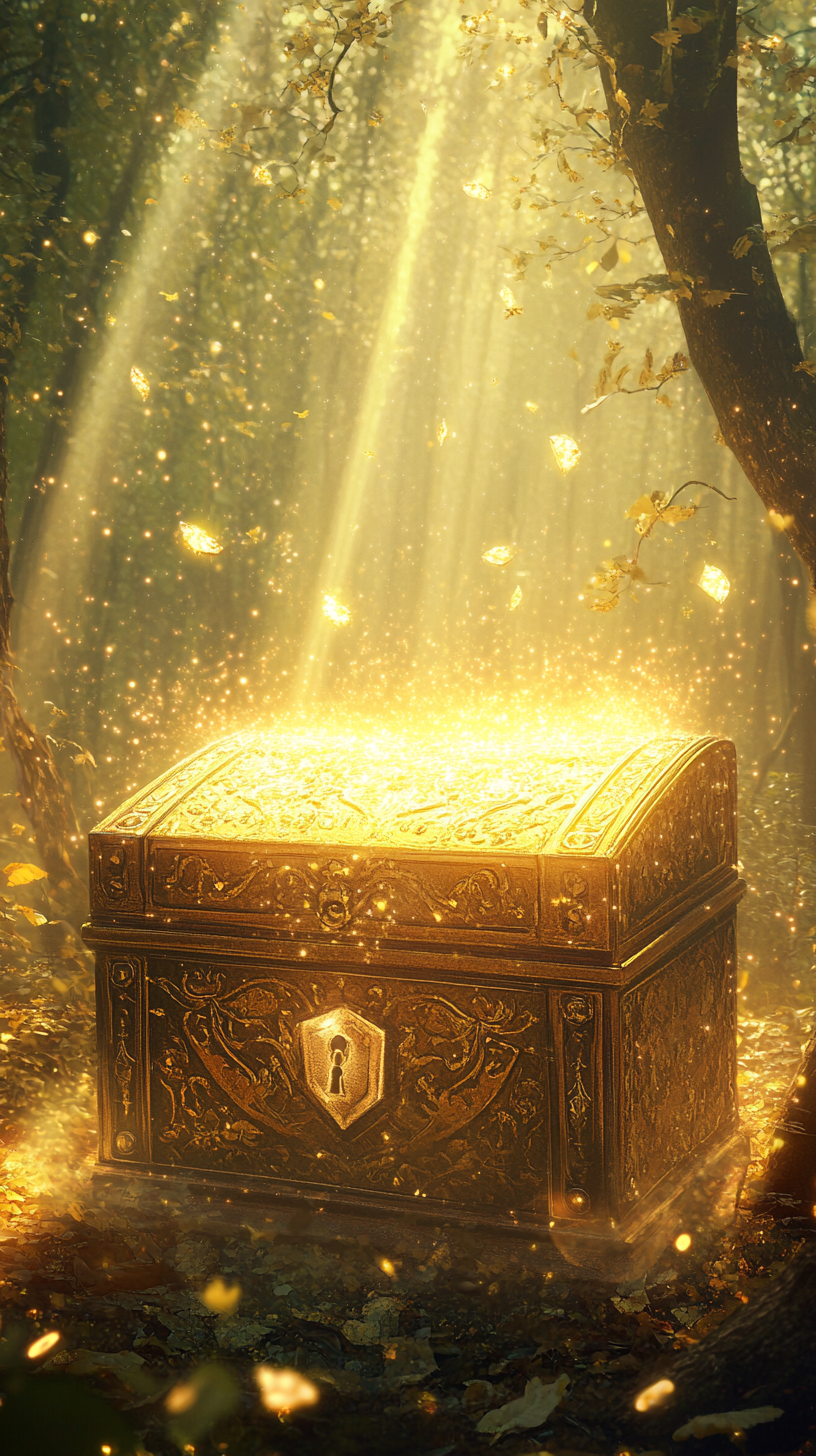 Enchanting Disney-inspired Treasure Chest in Enchanted Forest