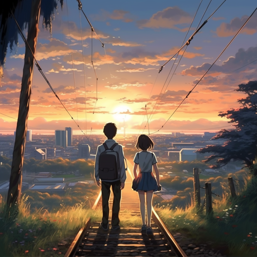 Eternal Journey Japanese War Makoto Shinkai-Style