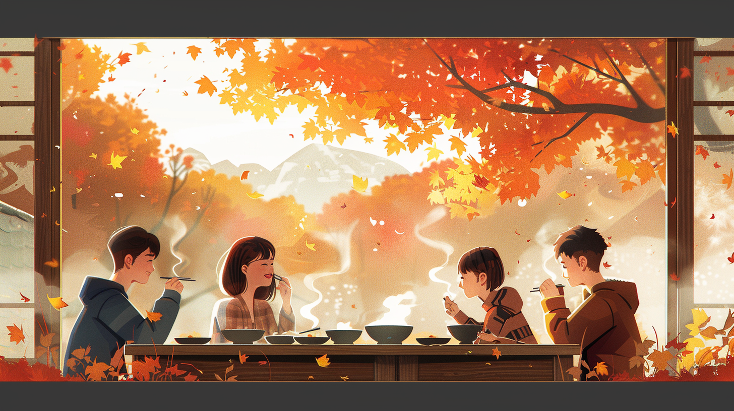 Family Enjoying Cozy Soup Time Together