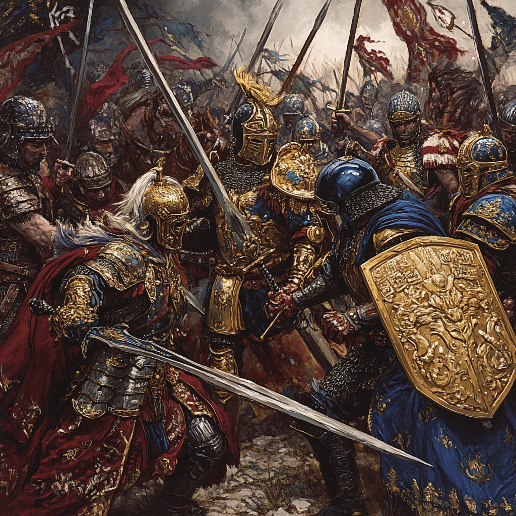 Fantasy Battle: Roman-Mongolian vs English-Germanic Knights