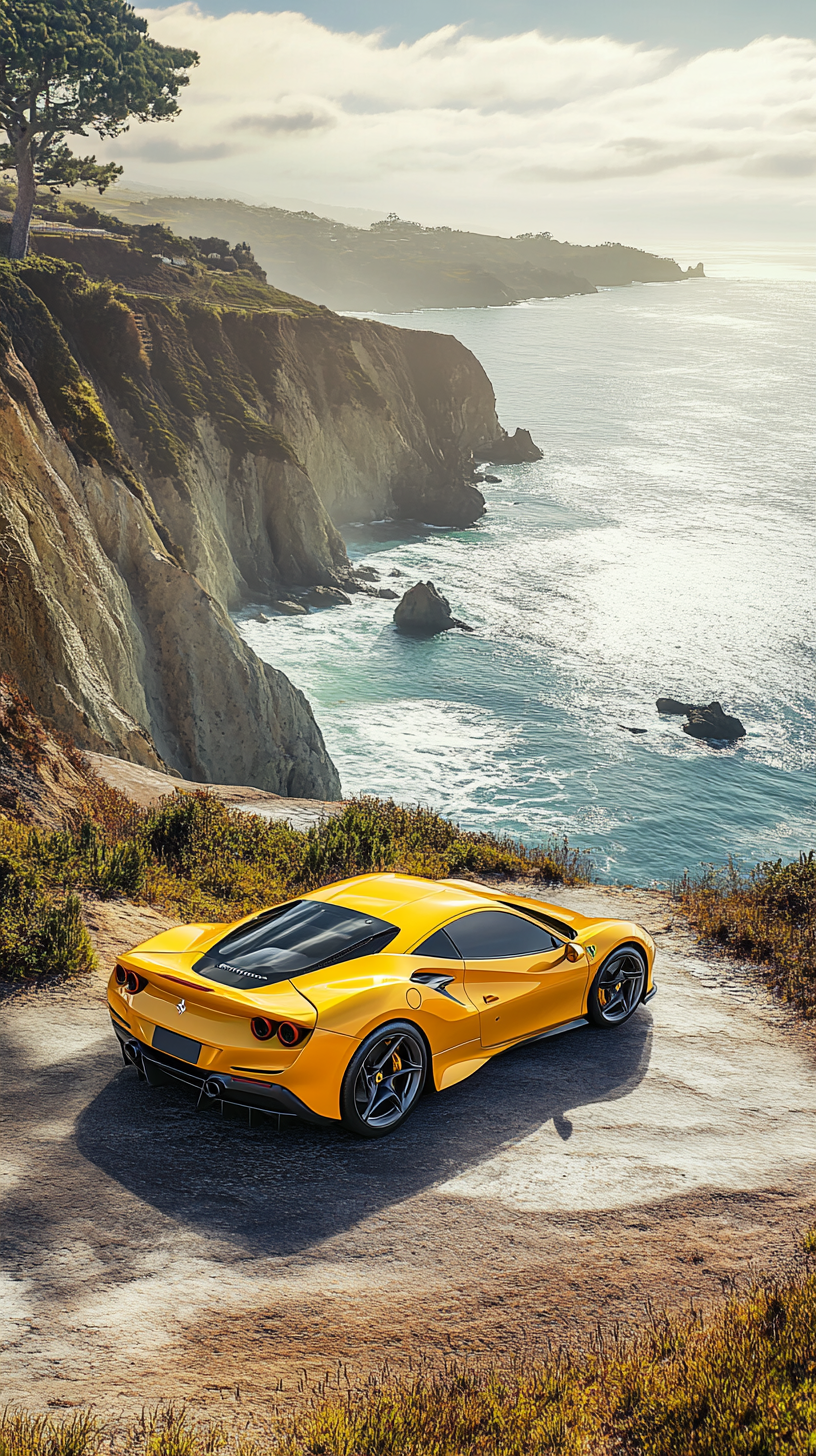 Ferrari F8 Tributo on Coastal Overlook