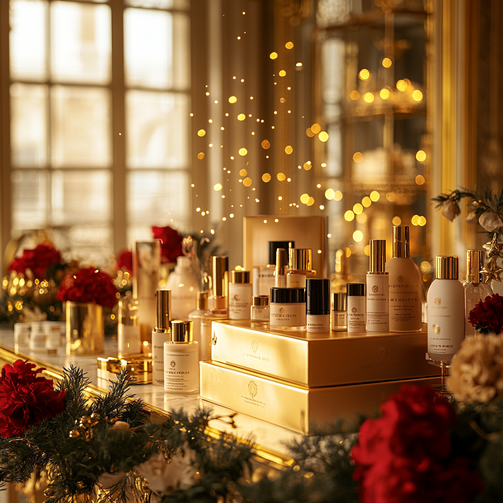 Festive Beauty Box in Ornate Gold Room