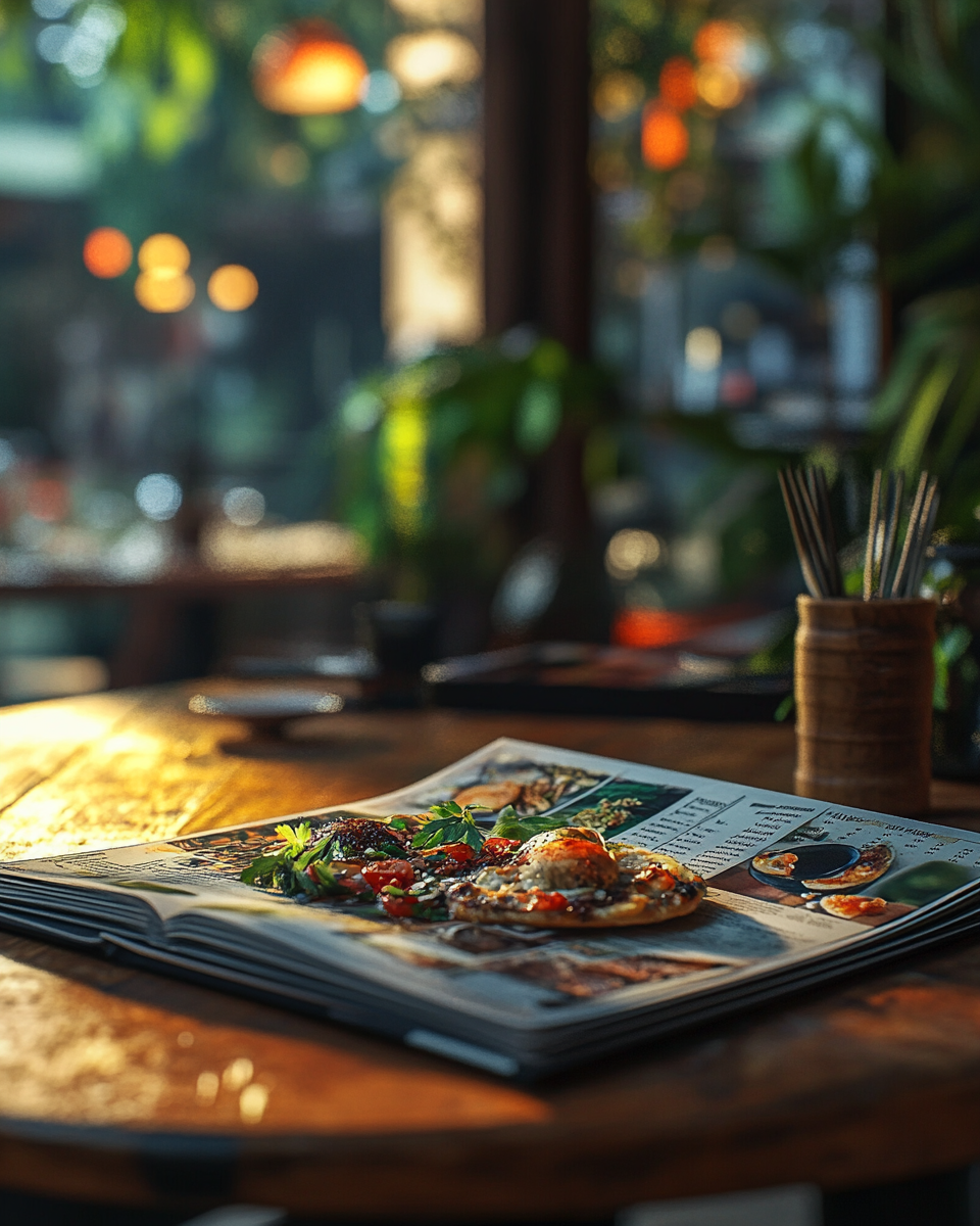 Food menu photo with stunning details and lighting.