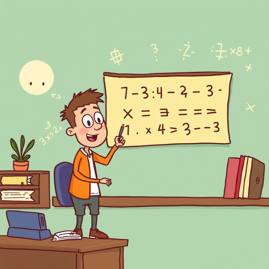 Fun Cartoon Explaining Math Concepts