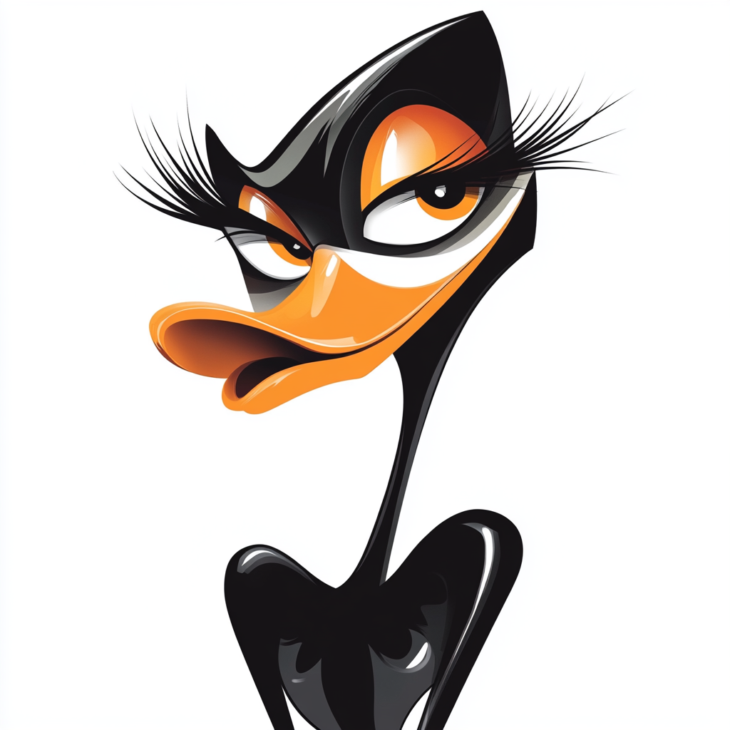 Fusion of Daffy Duck and Human Woman