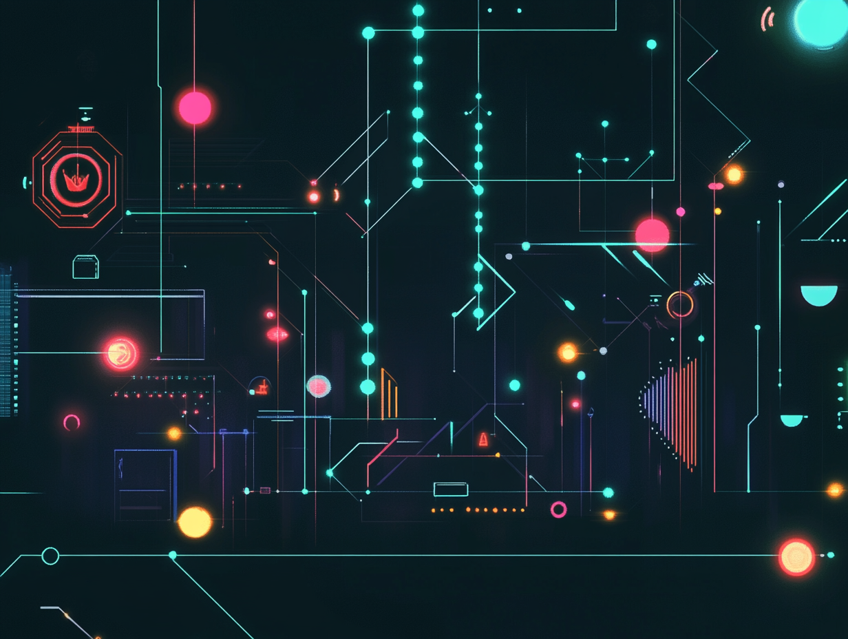 Futuristic Digital Art of Top Programming Languages