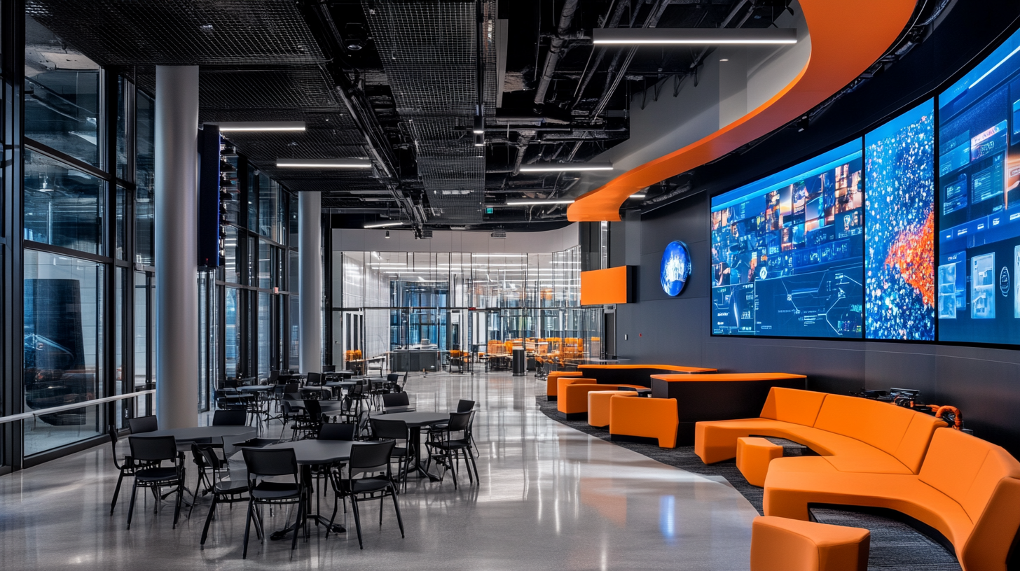 Futuristic Innovation Lab with VR Arena and Smart Classrooms