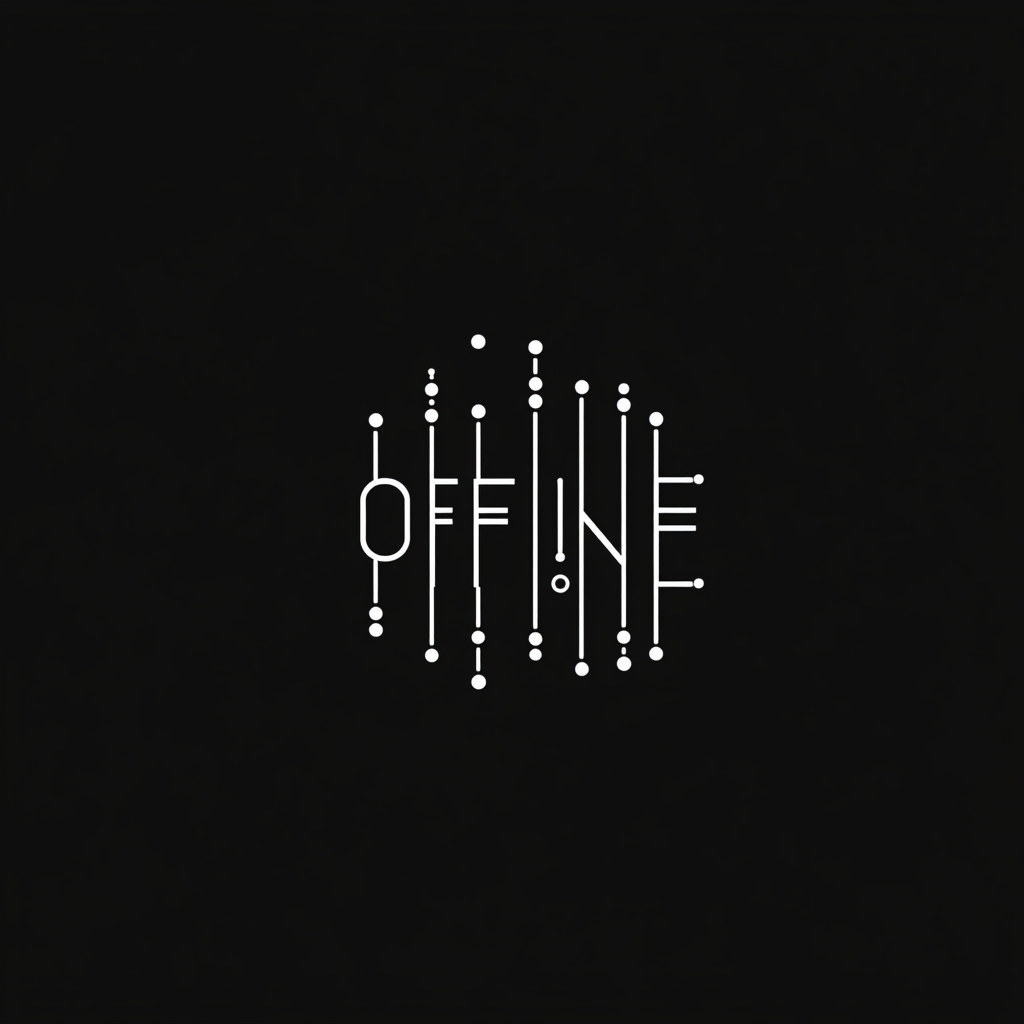 Futuristic O.F.F.L.I.N.E Logo Design for Electronic Music Events