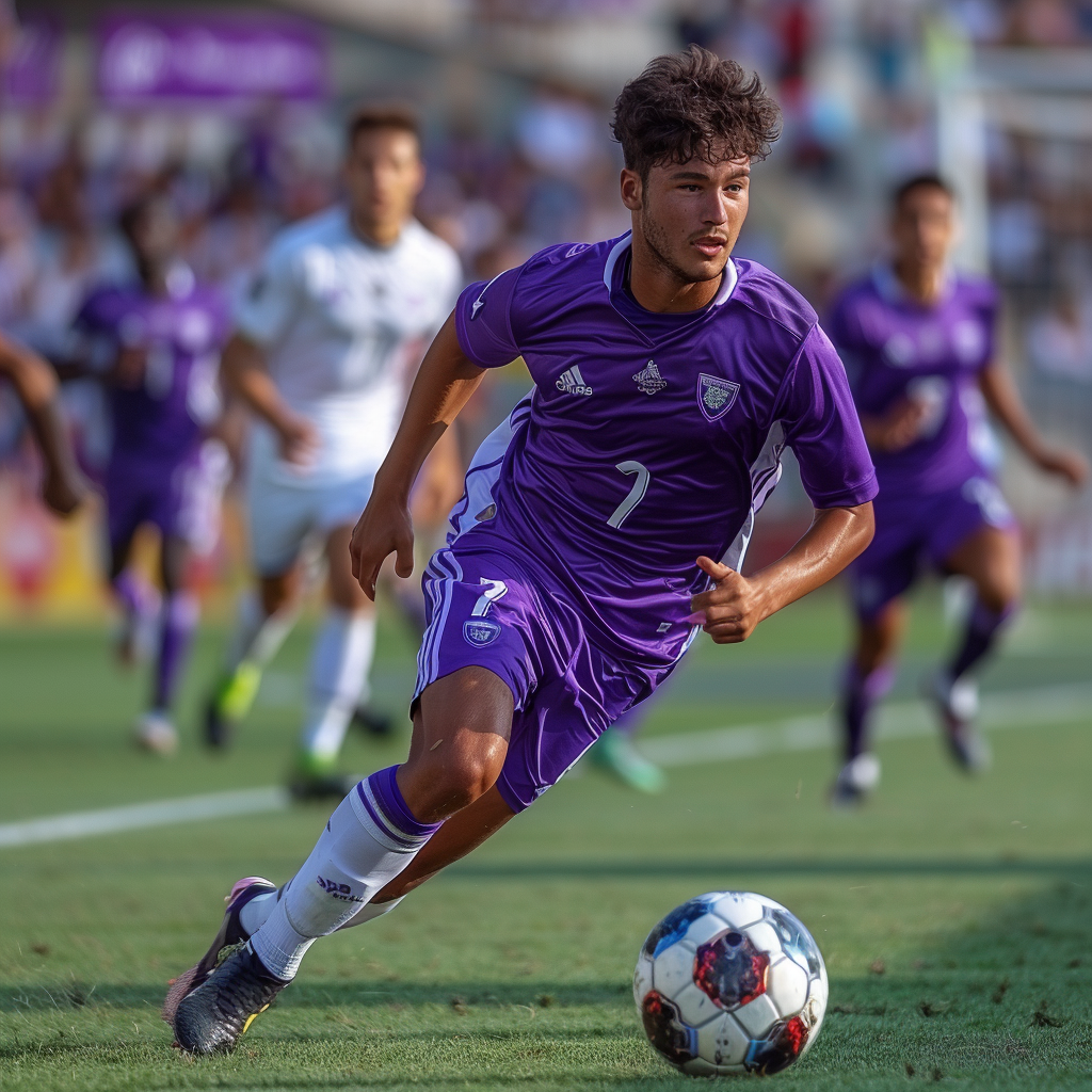 German midfielder Poyraz Kara in Fiorentina uniform.