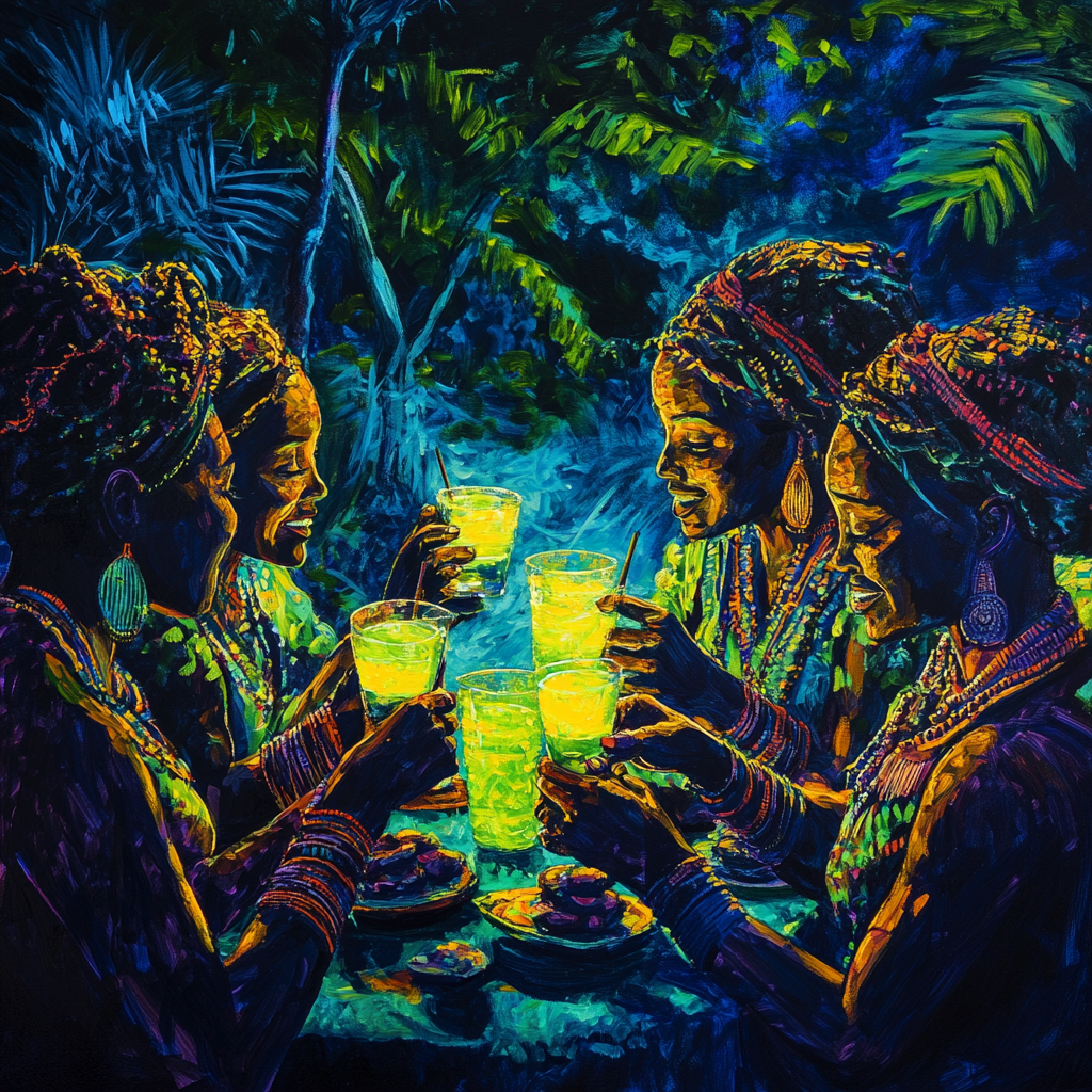 Glowing soursop juice enjoyed by ancient South African women.