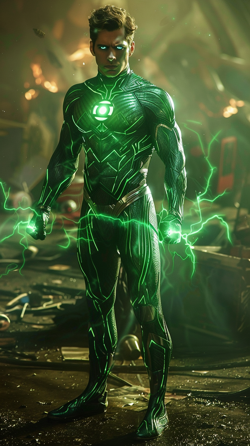 Green Lantern Heroic Glow in Dark Room Solitude