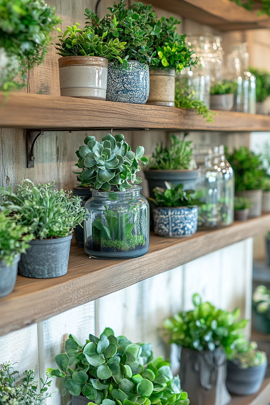 Green Mantle with Eco-Friendly Decor Bringing Nature Inside