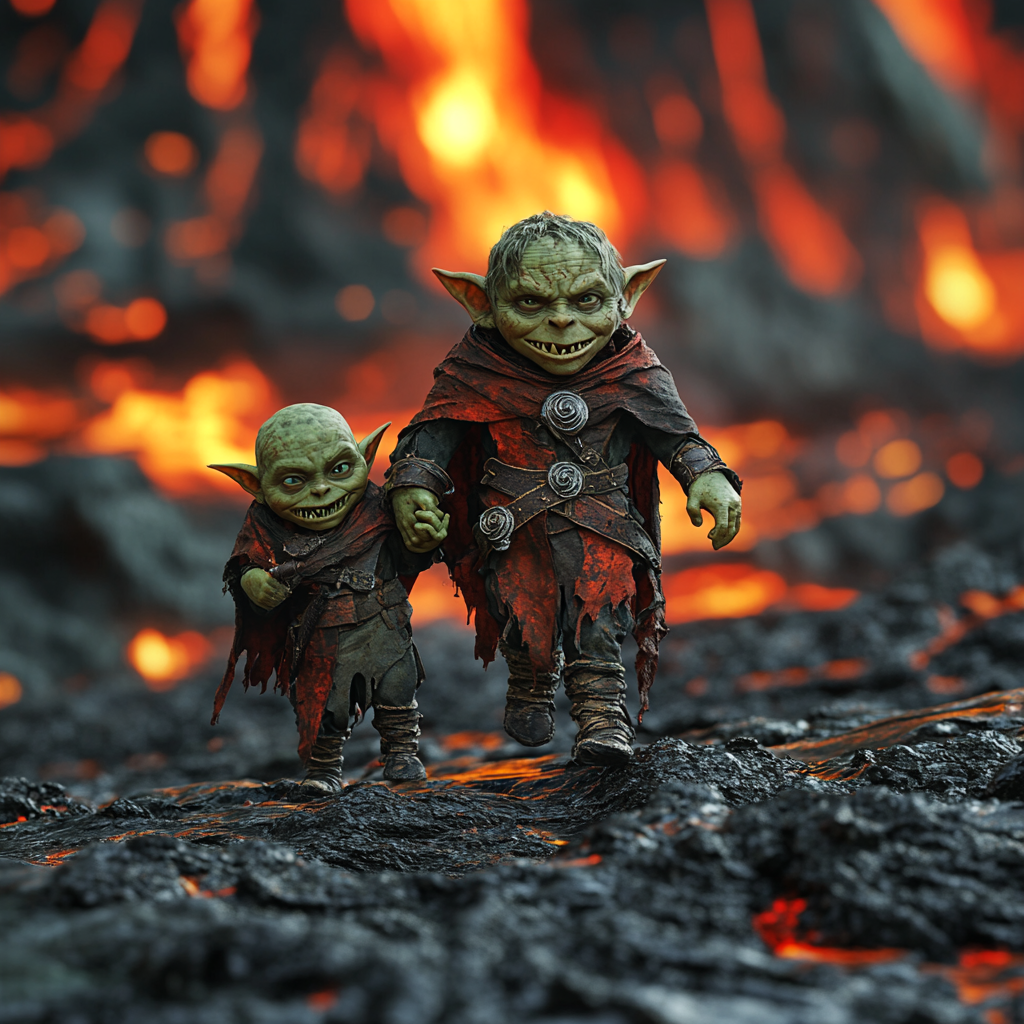 Green Orc Children by Lava Edge, 3D Pixar Fun