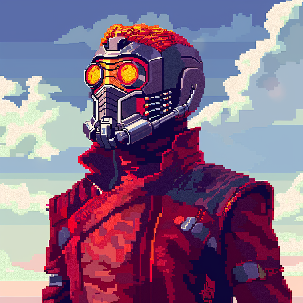 Guardians of the Galaxy Pixel Art Portrait