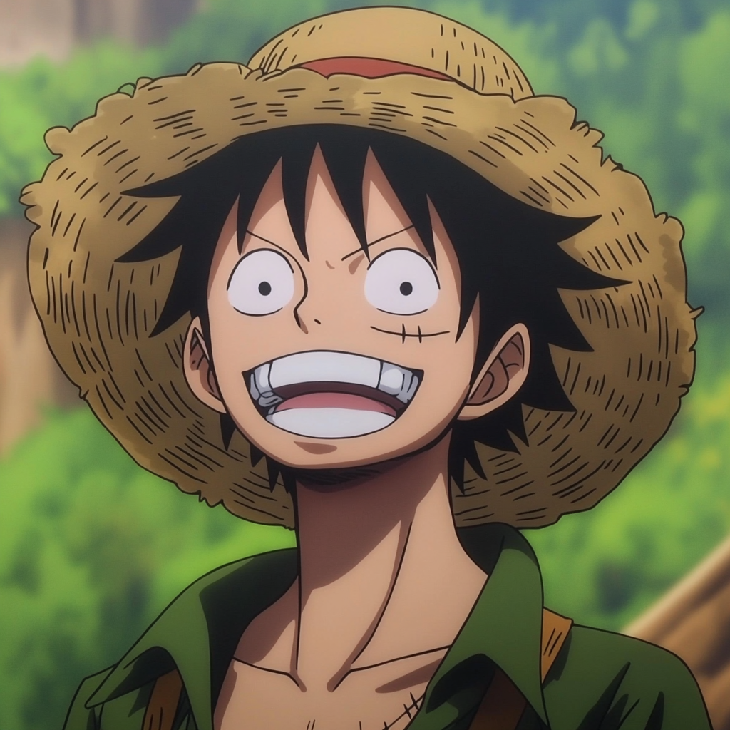 Handsome captain with straw hat and scar.