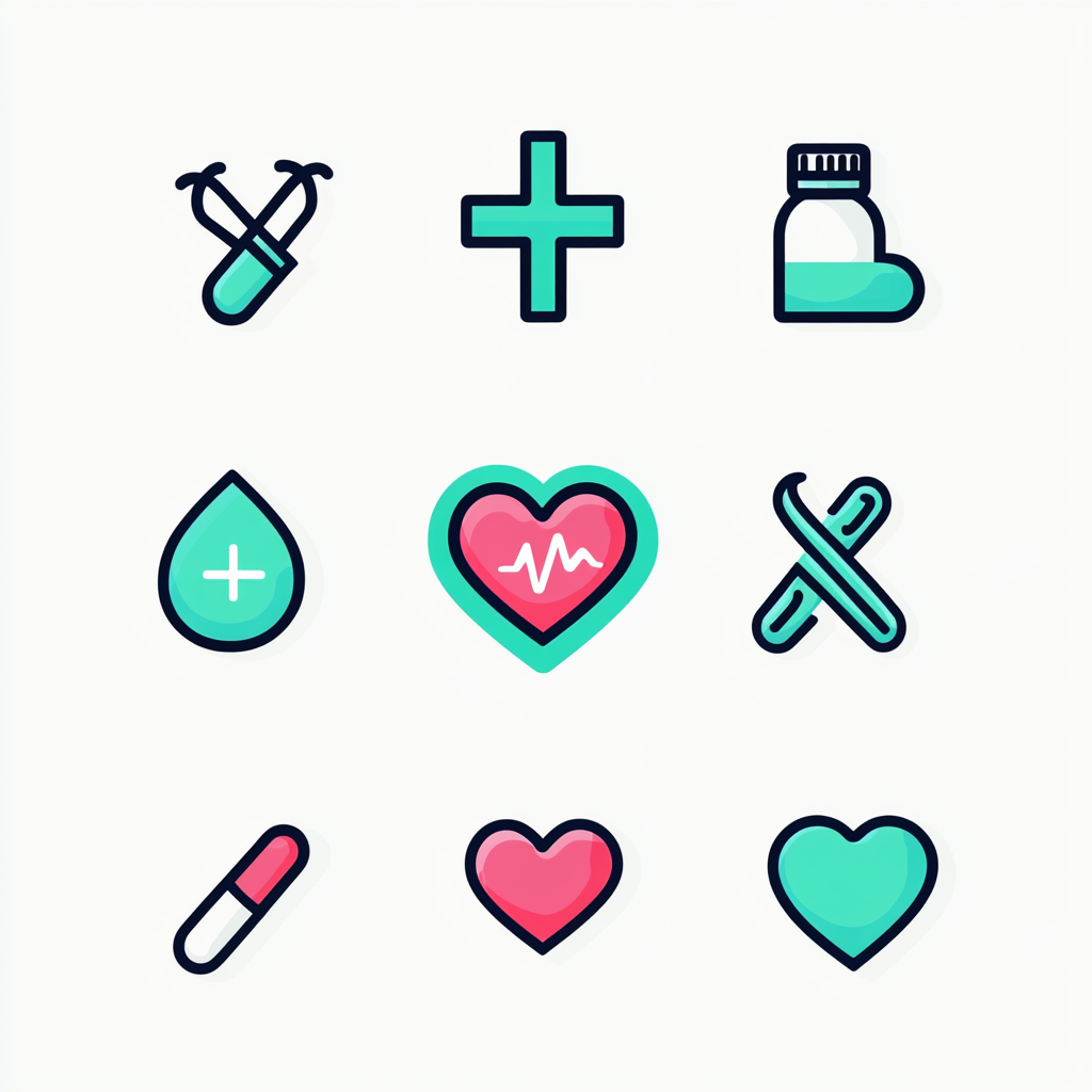 Health Symbol: Simple, Trustworthy Icon for Digital Interfaces