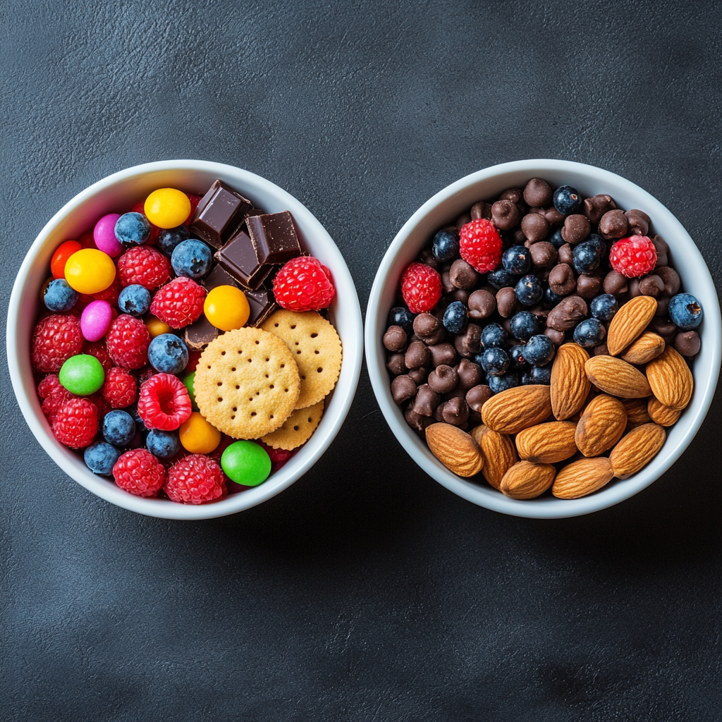 Healthy vs. Sugary: Choose smartly for better health.