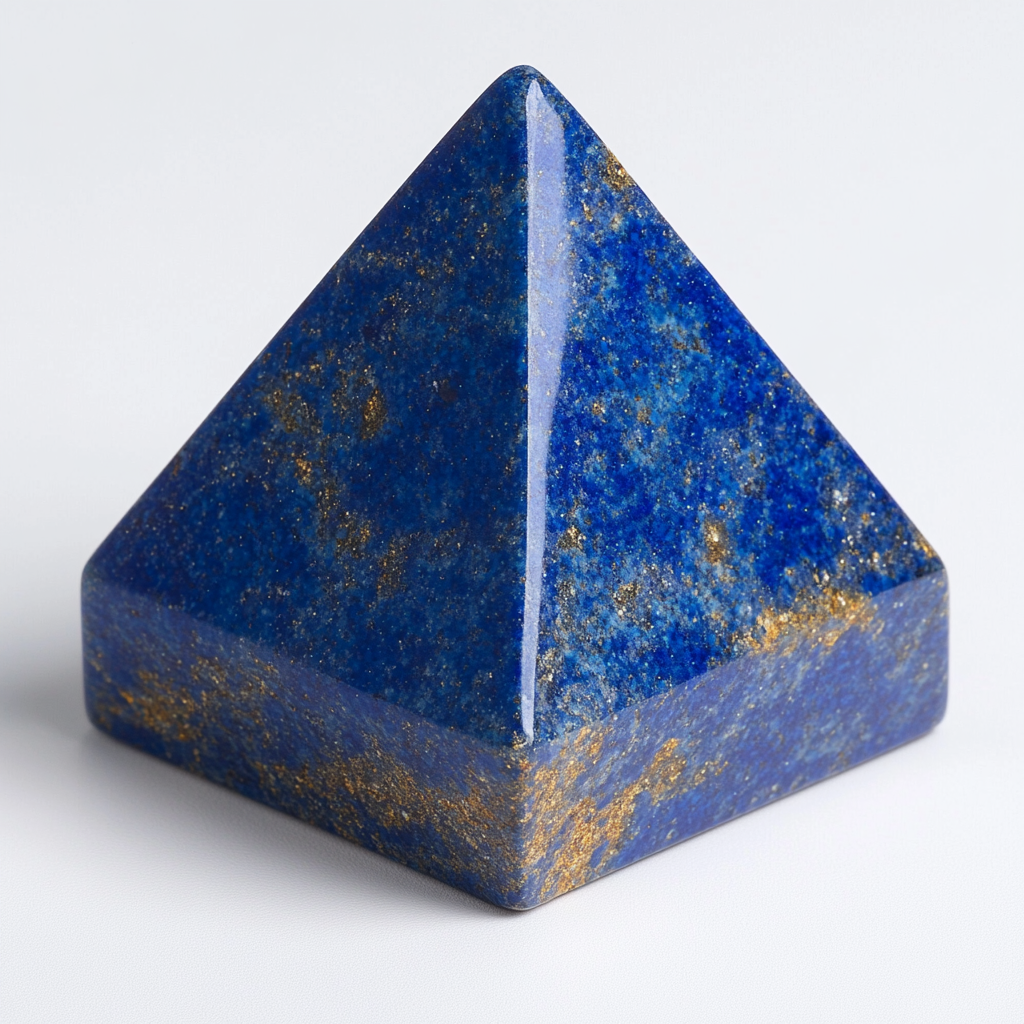 High Resolution Lapis Lazuli Tetrahedron Dice Product Photo