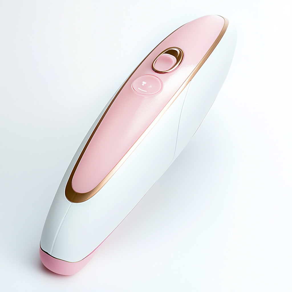 High-res Female Hair Removal Device Under Studio Lighting