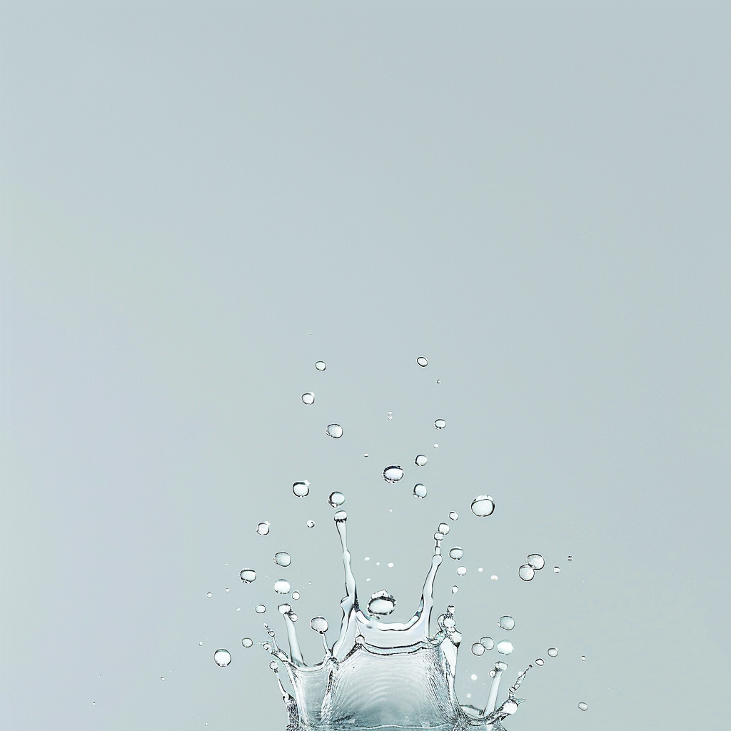 High-resolution image of elegant water splash with droplets.