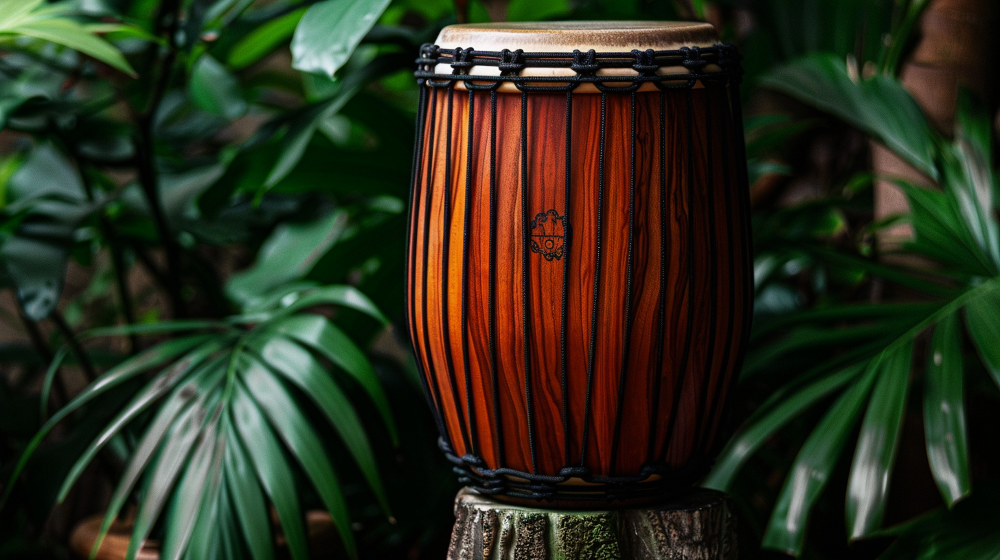 High-resolution product photo of Conga drum on neutral background