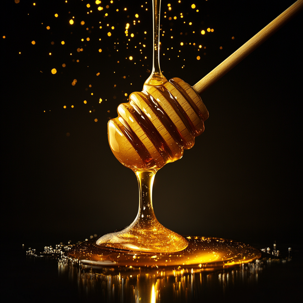 High resolution product photo: Golden honey dipper flow