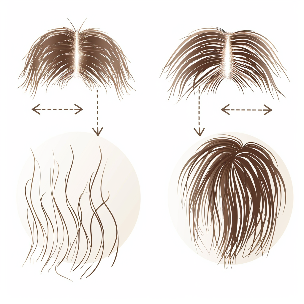 How Hair Grows and Gets Thicker Over Time.