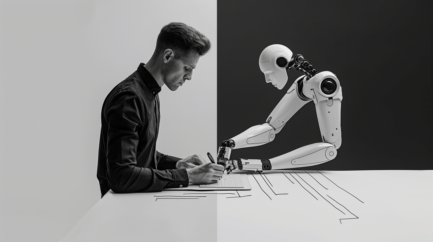 Human vs AI: Writing and Typing Balance 