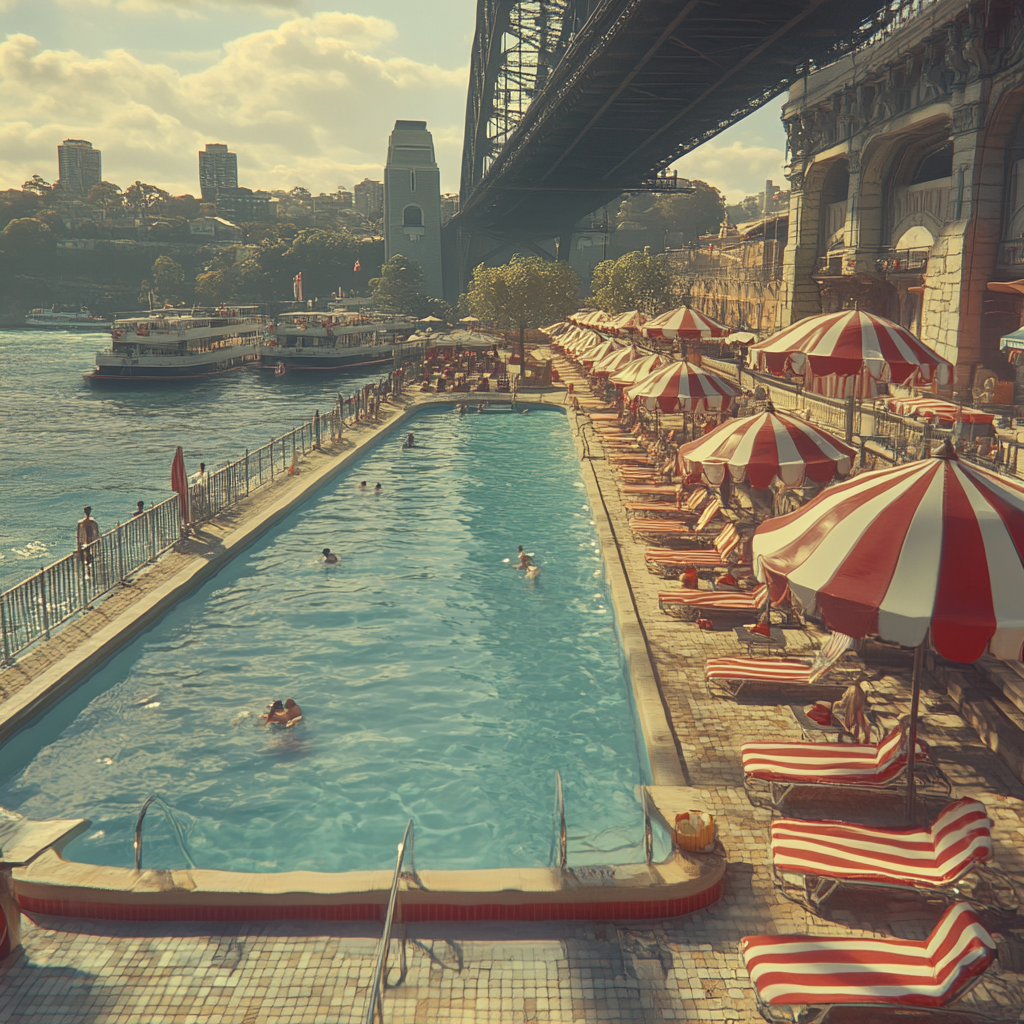 Iconic Olympic Sized Infinity Pool Sydney Harbour Bridge