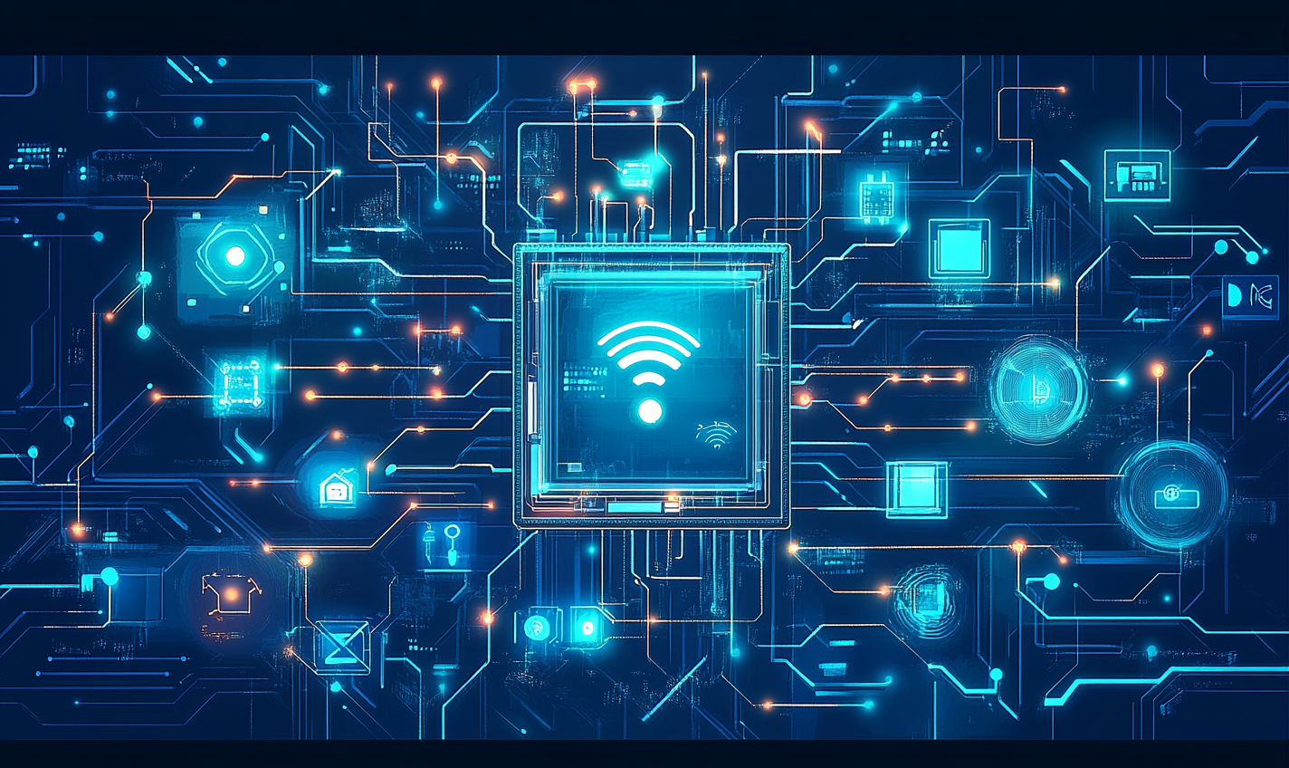 Illustration in style of Sargent, Mullins on IoT.