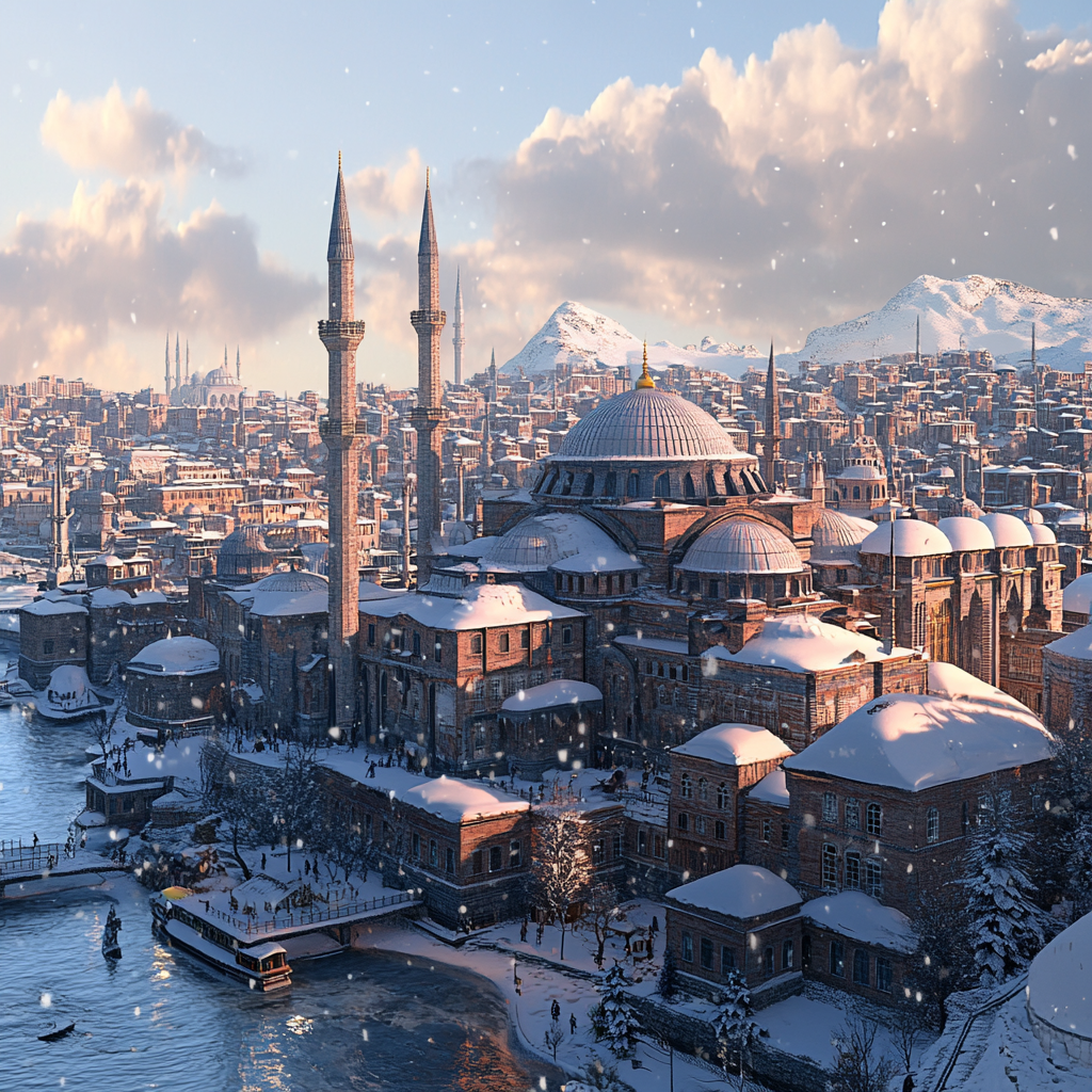 Imaginative 2024 Istanbul City View 3D Render