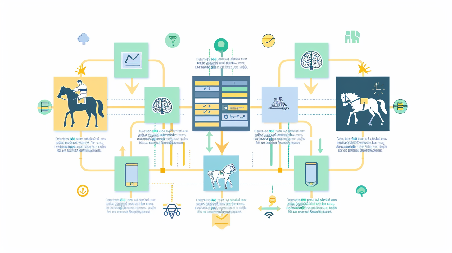 Infographic of Automatic Horse Betting Process Steps