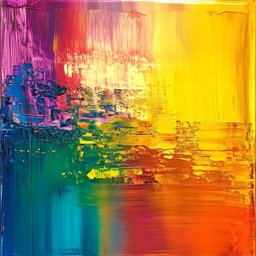 Inspired Abstract Painting of Inclusion and Discrimination