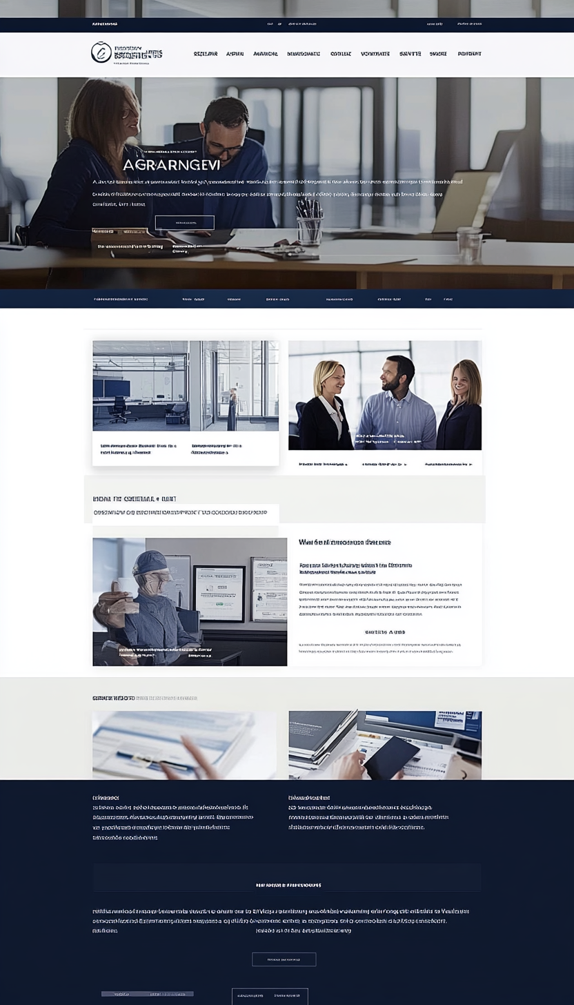 Insurance services website Layout