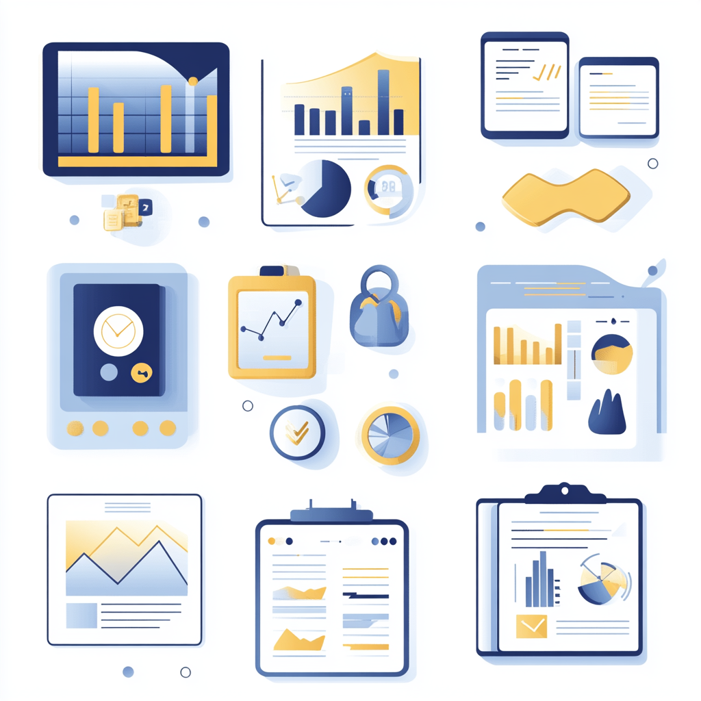 Intuitive dashboard with progress graphics and client data shown.