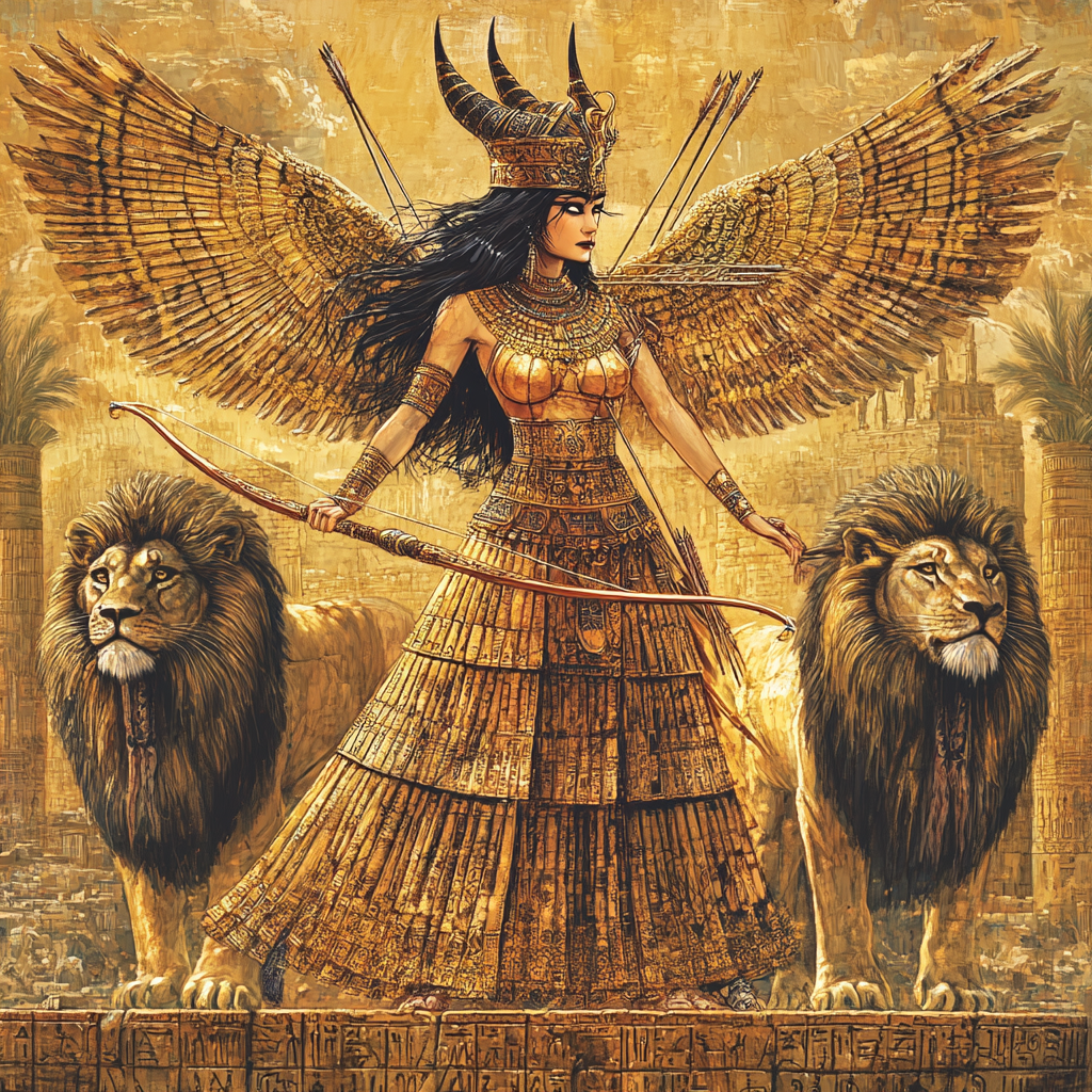 Ishtar, the Mesopotamian goddess of love and war.