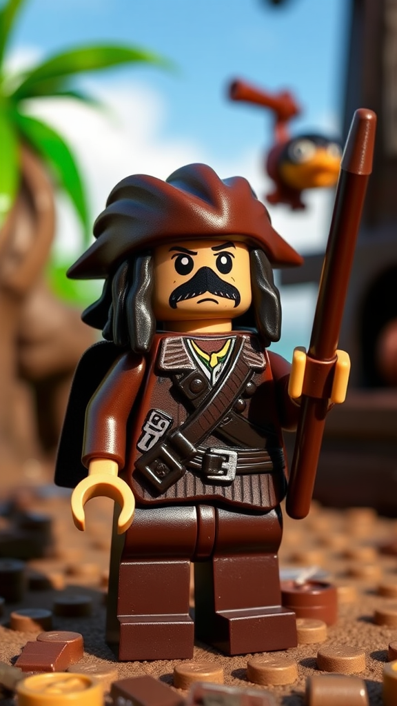 Jack Sparrow as a Lego figure in Lego Island