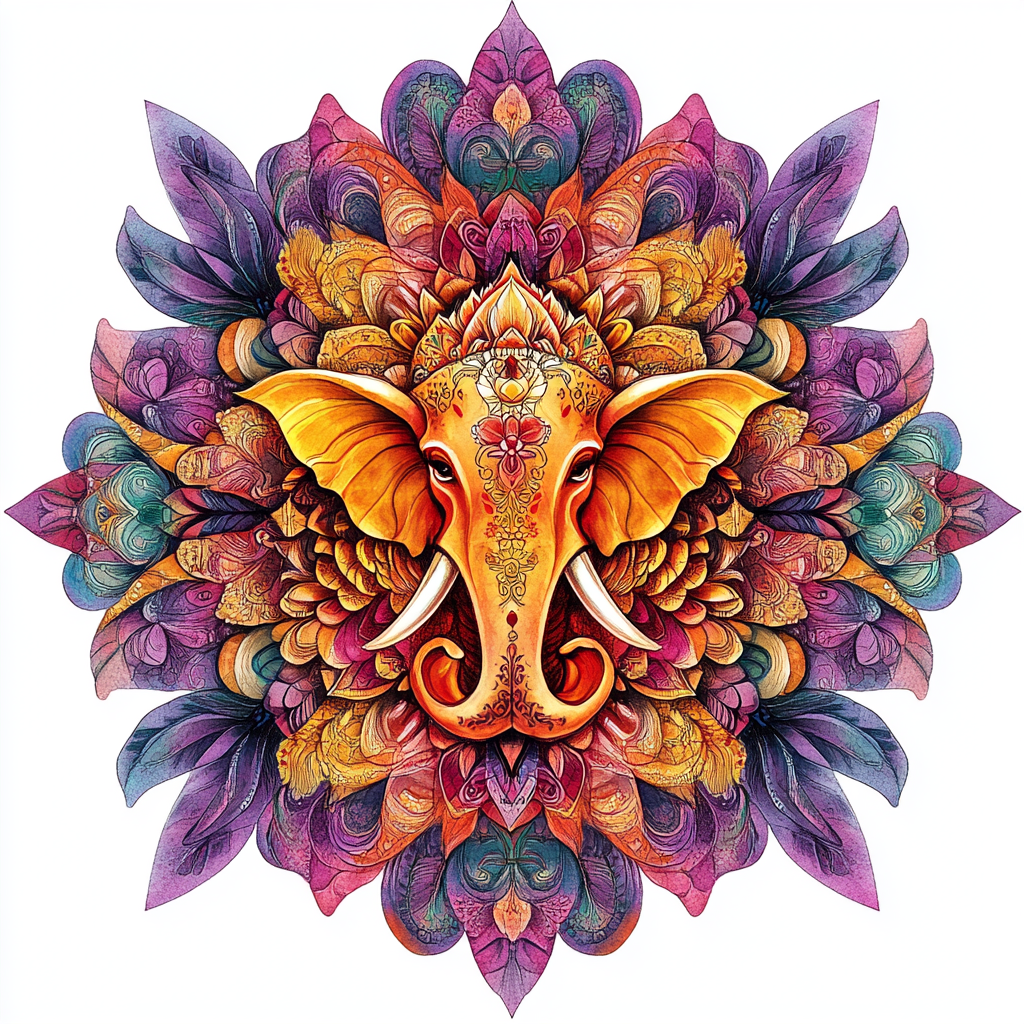 Jan Tengnagel's Winning Mandala Ganesha Digital Art