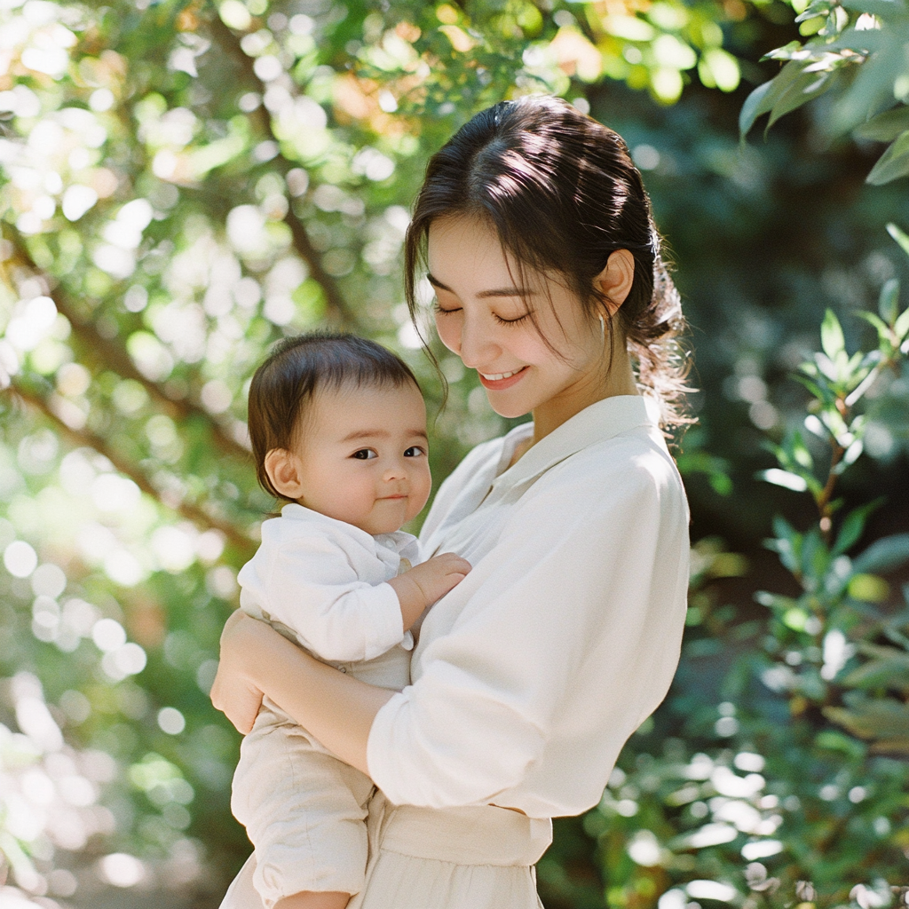 Japanese Mother and Baby