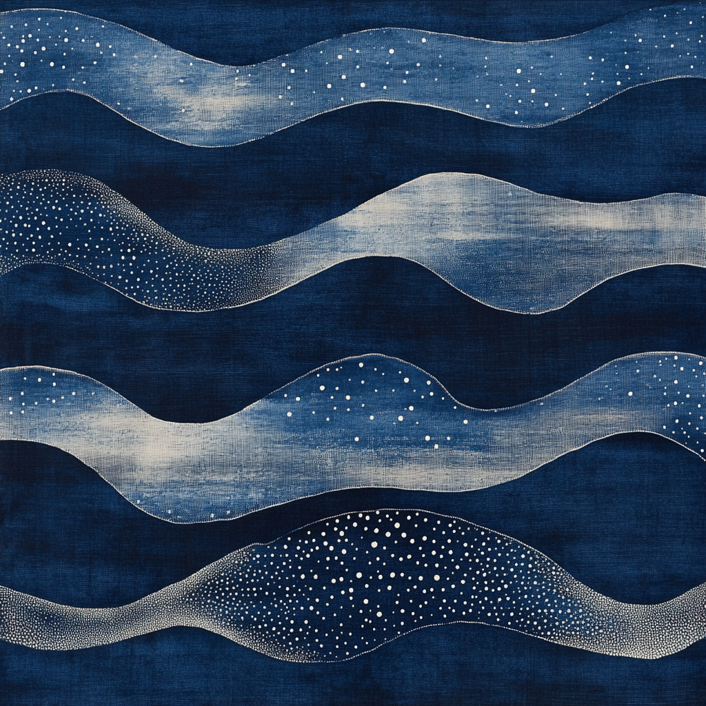 Japanese Style Dyeing Design with Big Dipper