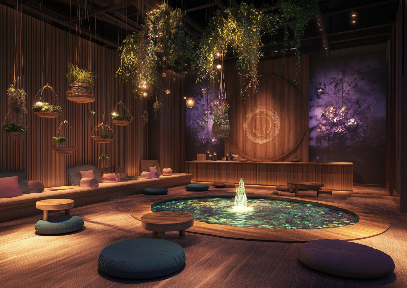 Japanese Tea House: Ambient, Tranquil, Psychedelic Interior