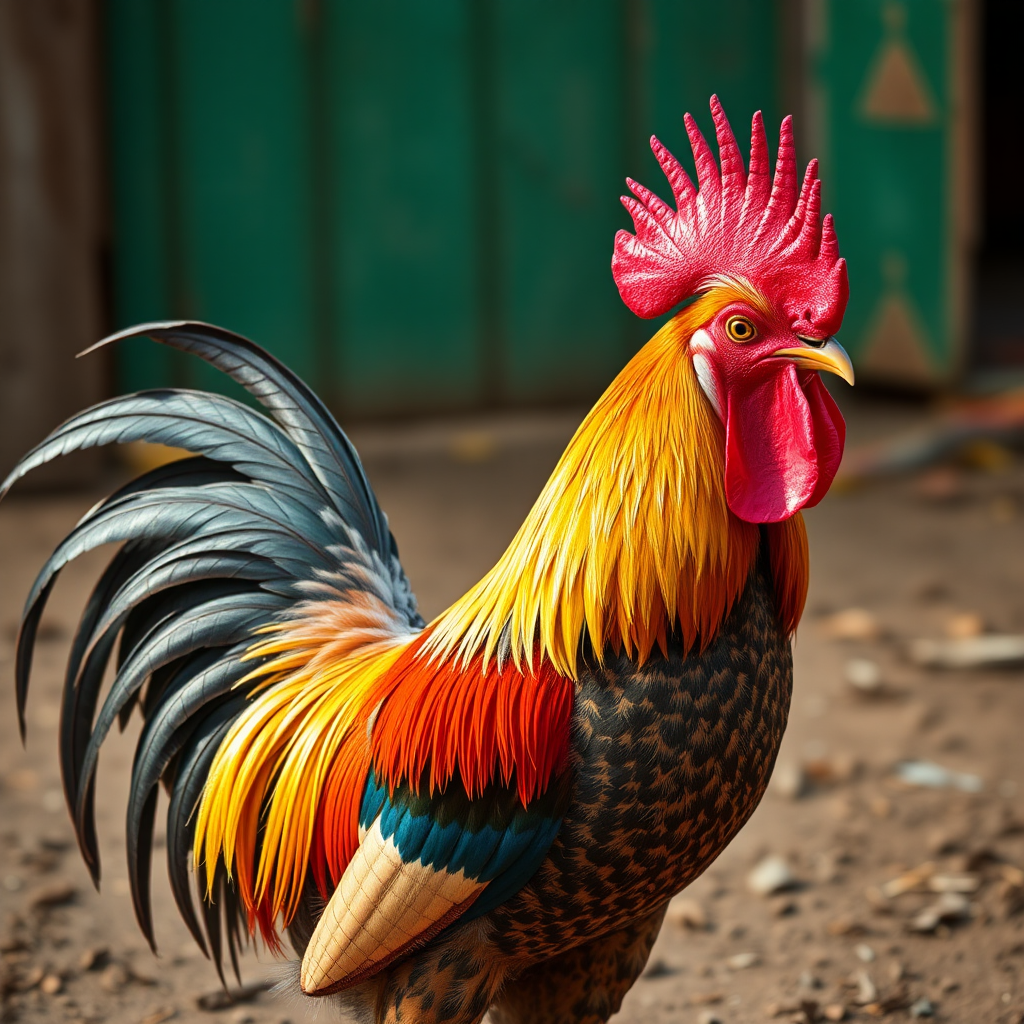 John Cena, the wrestling star, as a rooster.