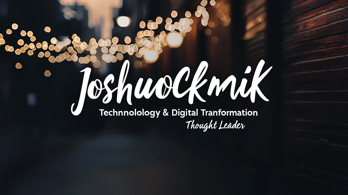 Joshua Malockmik - Sophisticated Signature Logo for Technology Leader