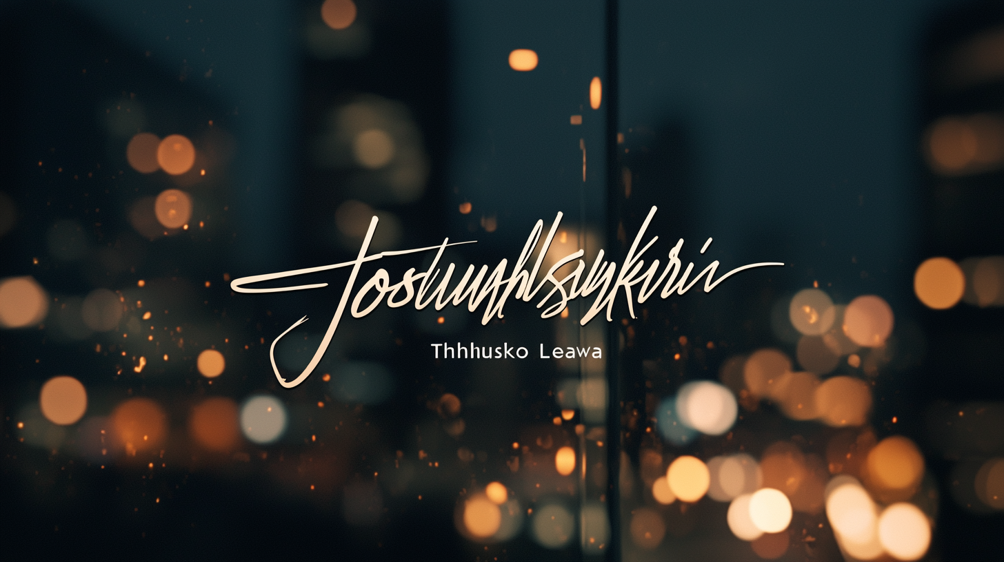 Joshua Muluskmik's Stylish Signature: A Thought Leader