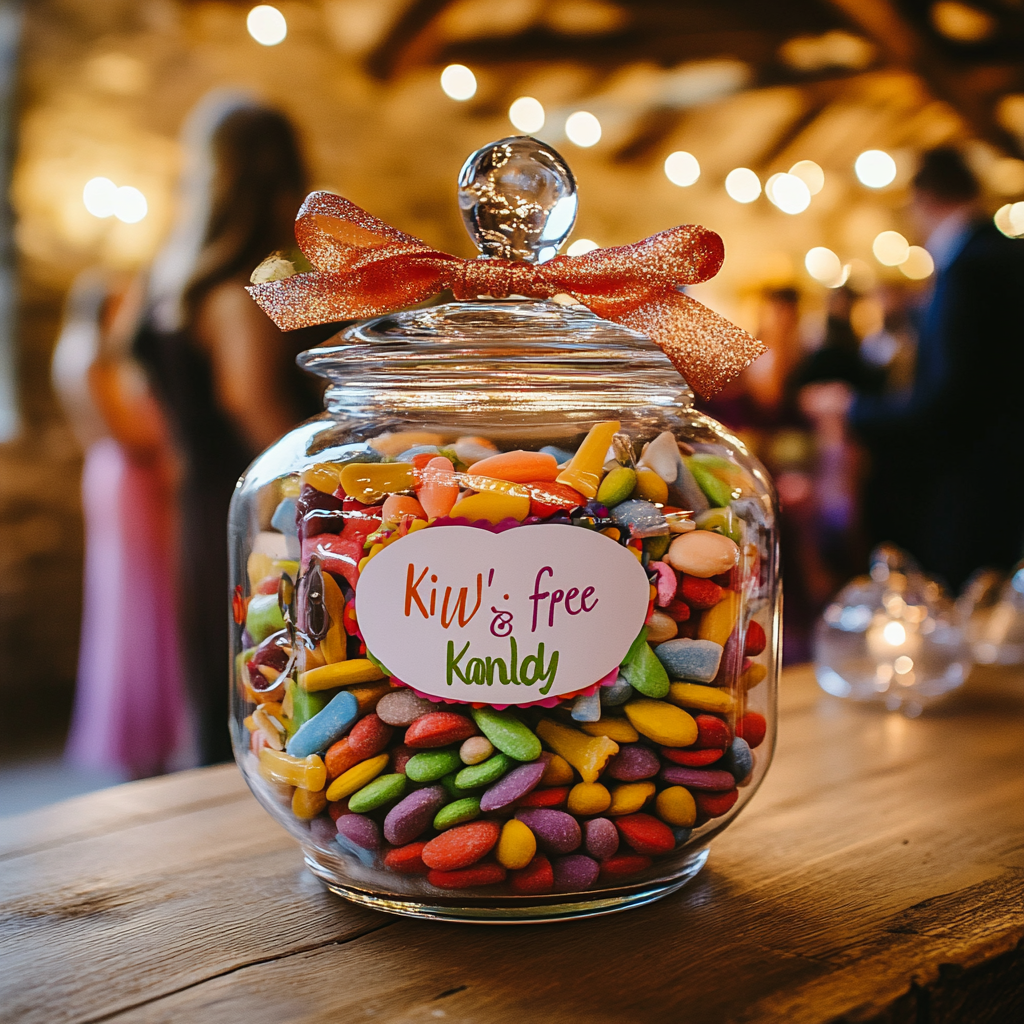 Katie's Sugar Free Kandy Logo on Candy Jar