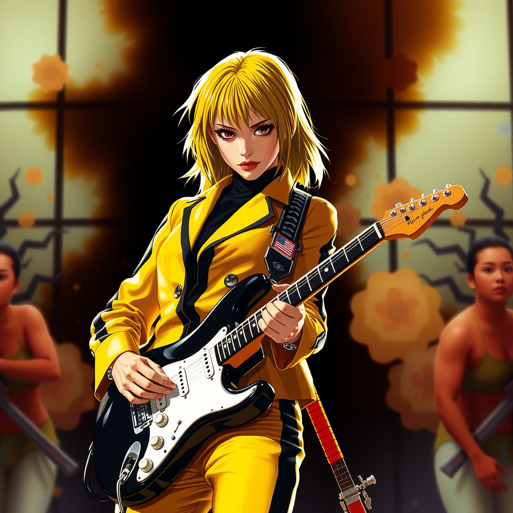 Kill Bill Scene: Uma in Yellow SuitCloseOperation