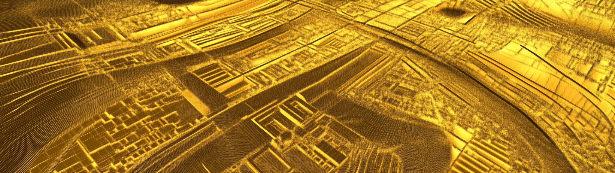 LIDAR scan of mythical city El Dorado streets.