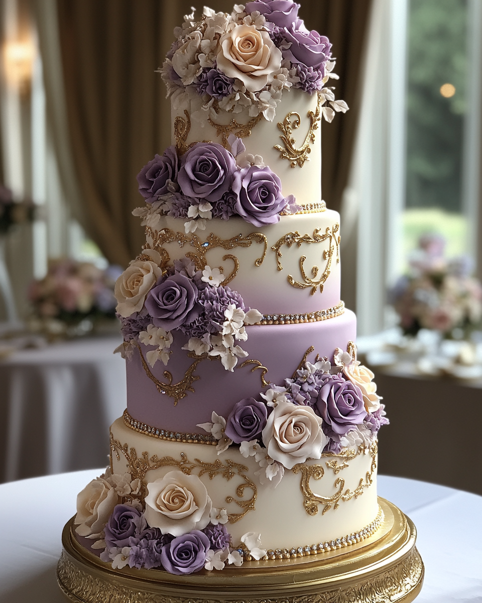 Lavish Middle Eastern Inspired Multi-Tiered Cake