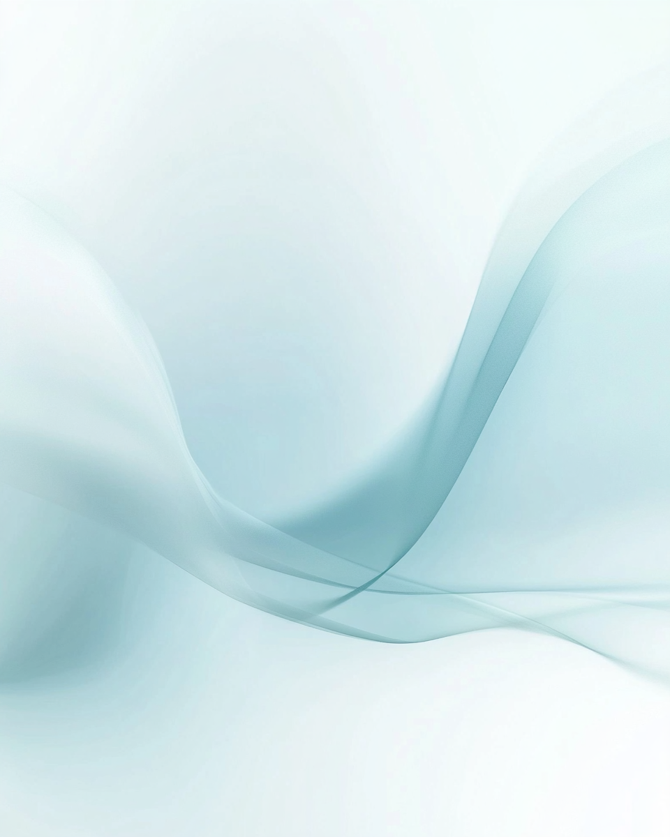 Light blue and white background with soft curves.