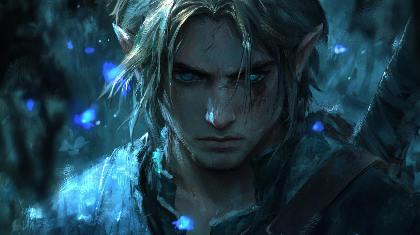 Link Imprisoned in Dark Jails, Surrounded by Fireflies